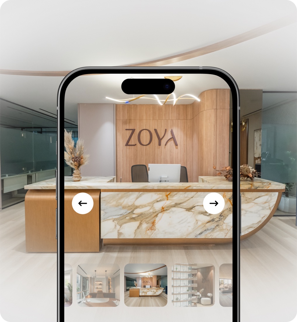 3D render of a commercial fit-out concept