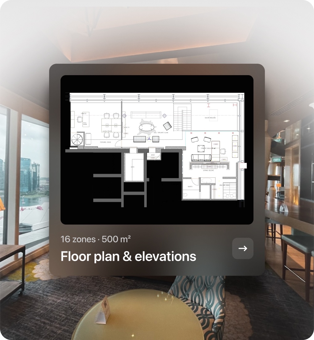 Designer conducting a commercial site visit